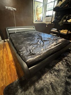 LED Queen size Bed And Frame