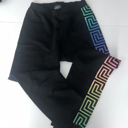AUTHENTIC  VERSACE ,GIRLS,MEDUSA TAG,BLACK .   JOGGERS, PANTS