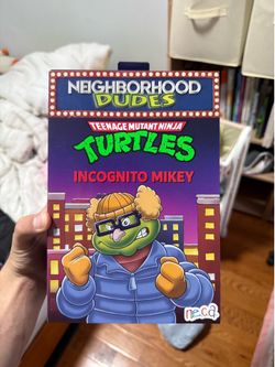 NECA Neighborhood Dudes TMNT Incognito Mikey Michelangelo Action Figure