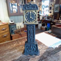 Grandfather Clock Still Bank Cast Iron
