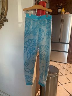 Disney Stitch Fleece Pajama Pants Kids Size M 7-8