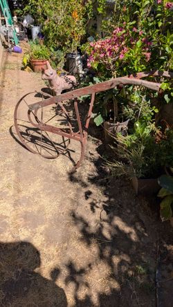 Antique push plow