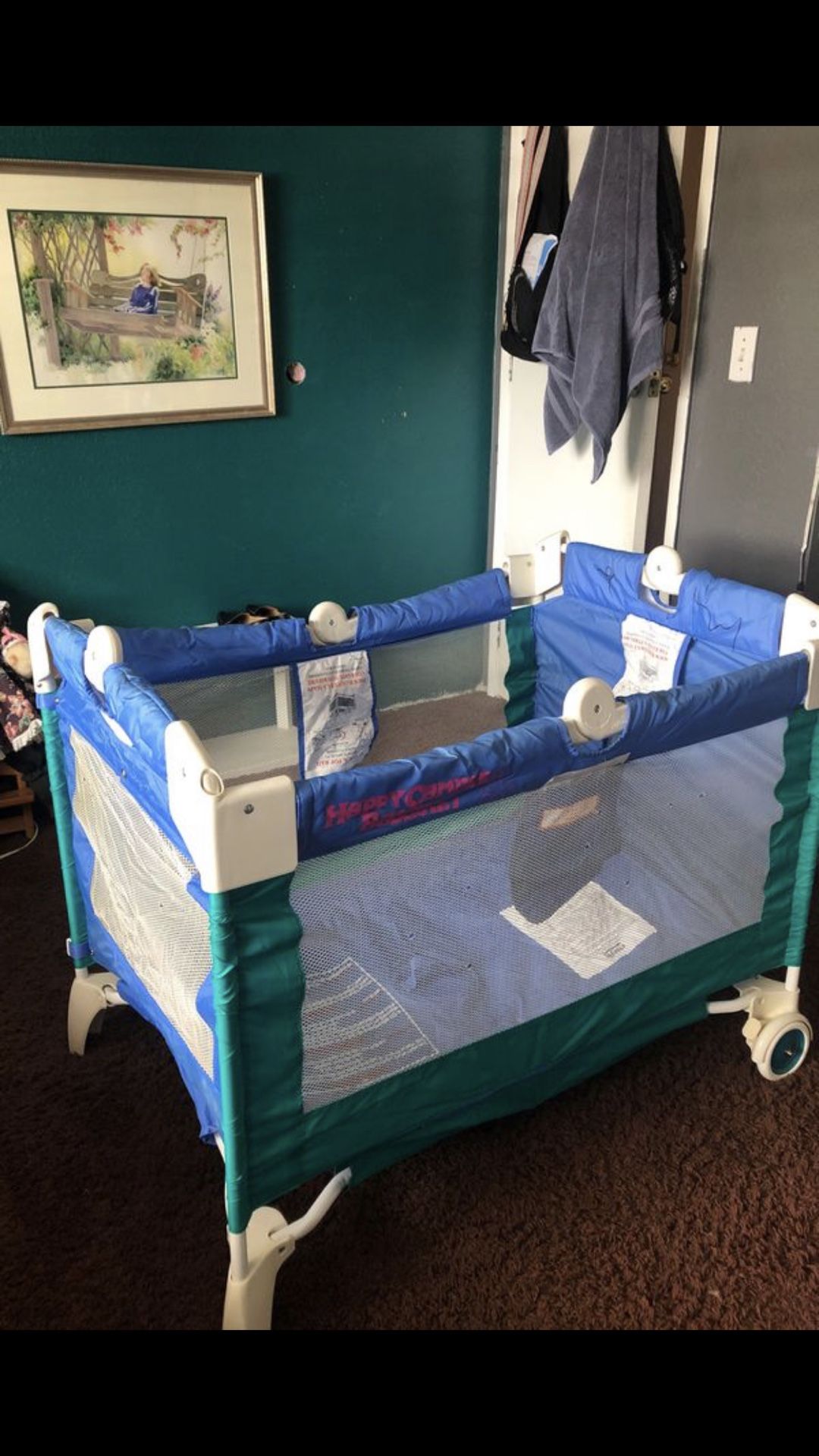 Happy camper baby bassinet