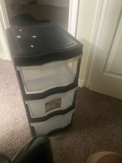 3-Drawer Plastic Storage Cart