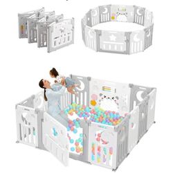 New In Box 14 Panel Xl Foladable Toddler Activity Center With Door Shapable Baby Playpen With Built In Toys Corralito De Bebe