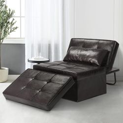 4 In 1 Convertible Leather Sofa Bed