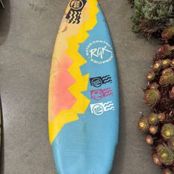 Vintage 1980s RGK Quad Ripper Surfboard 