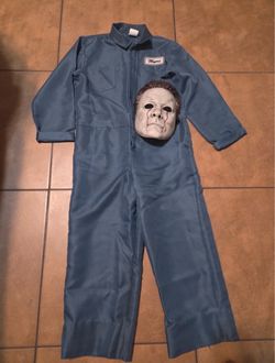 Like New kids L 10/12 Michael Myers jumpsuit with Mask