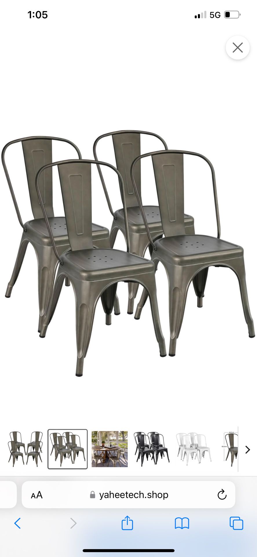 Dining Chairs, (New in a box)  (4)