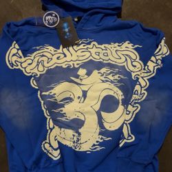 Hell,Star Hoodie Blue 