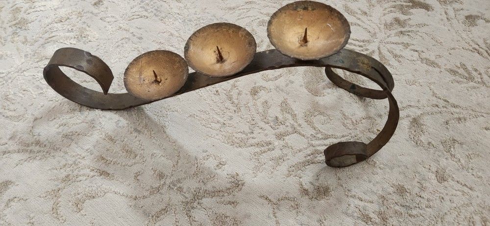 Vintage Metal Candle Holder