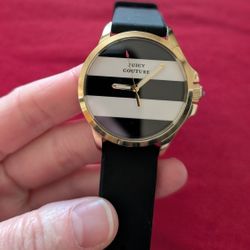 Juicy Couture Black White Heart Watch