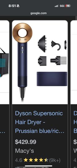 Dyson Blue And Copper Hair Dryer
