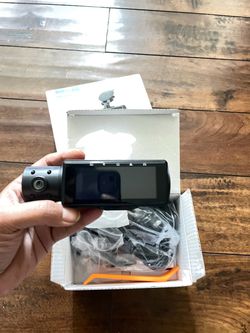 4K+1080P+1080P 5.8GHz WiFi Dash Cam Front and Rear Inside, Free 64G SD Card, 4K UHD 3 Channel, 360° All Sides Dashcam, G-Sensor, Night Vision, WDR, 24