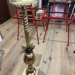 Hollywood Regency Side Table/candle Holder