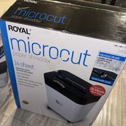 Royal 14-Sheet Micro Cut Paper Shredder (Brand New) 