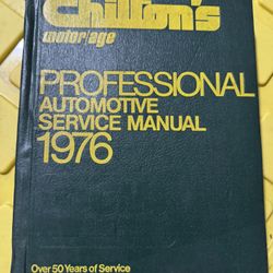 PROFESSIONAL AUTOMOTIVE SERVICE MANUAL