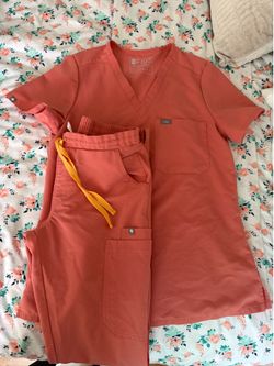Women’s scrubs and sneakers