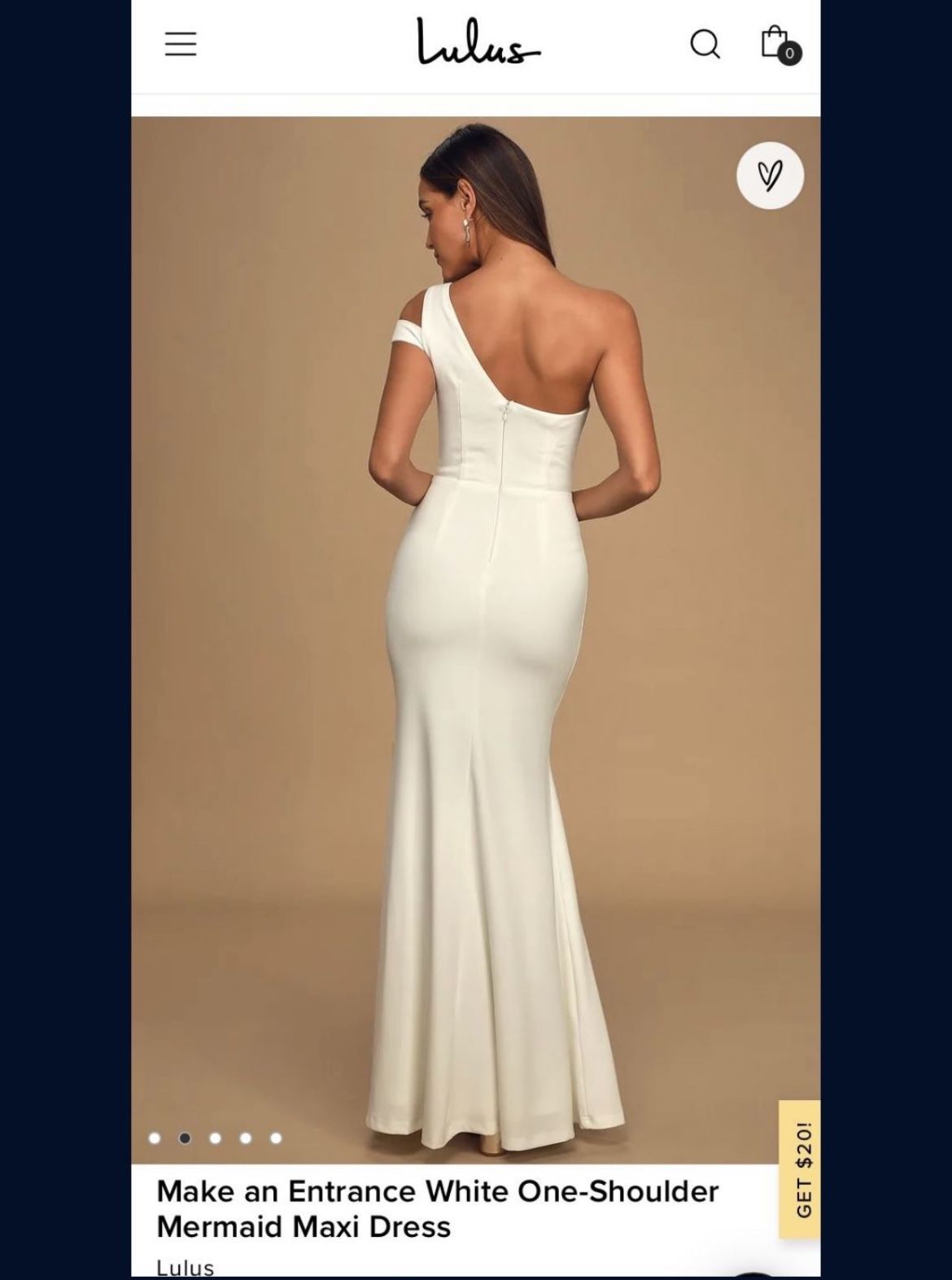 NEVER WORN Lulu ‘s Make An Entrance Wedding Dress Size Medium