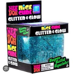 Needoh glitter glow nice cube