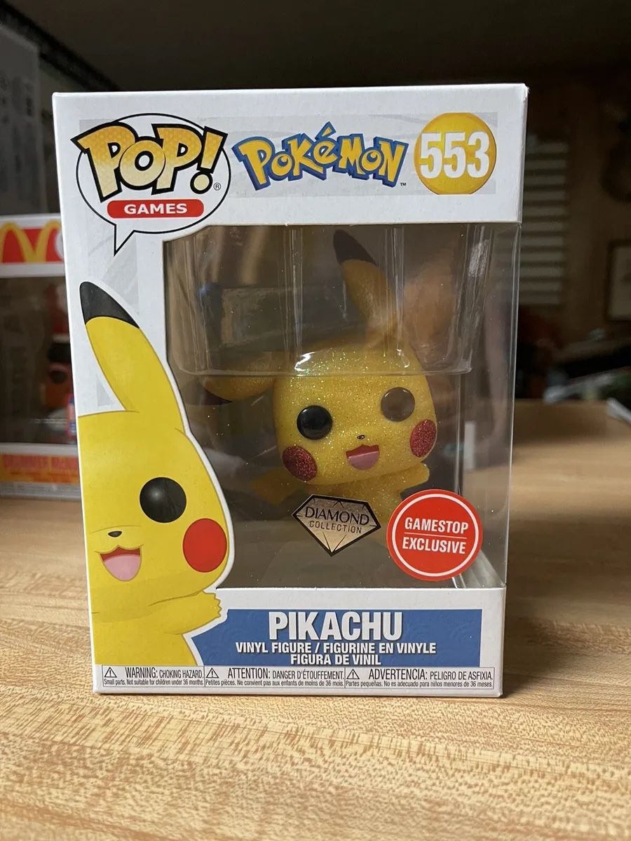 Funko Pop Pokemon Pikachu Diamond Special Edition 553 RARE