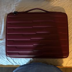 Large Burgundy Laptop Case