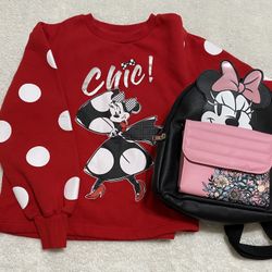 Disney Paris Minnie Mouse Girls/Ladies Top