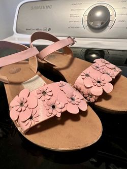 Girls Dress Sandals Plush Pink