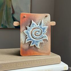 Handcrafted Ceramic Sun Wall Art ( 9.5” X 6” ) firm on price 