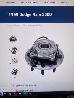 Detroit axle wheel hub assymblys