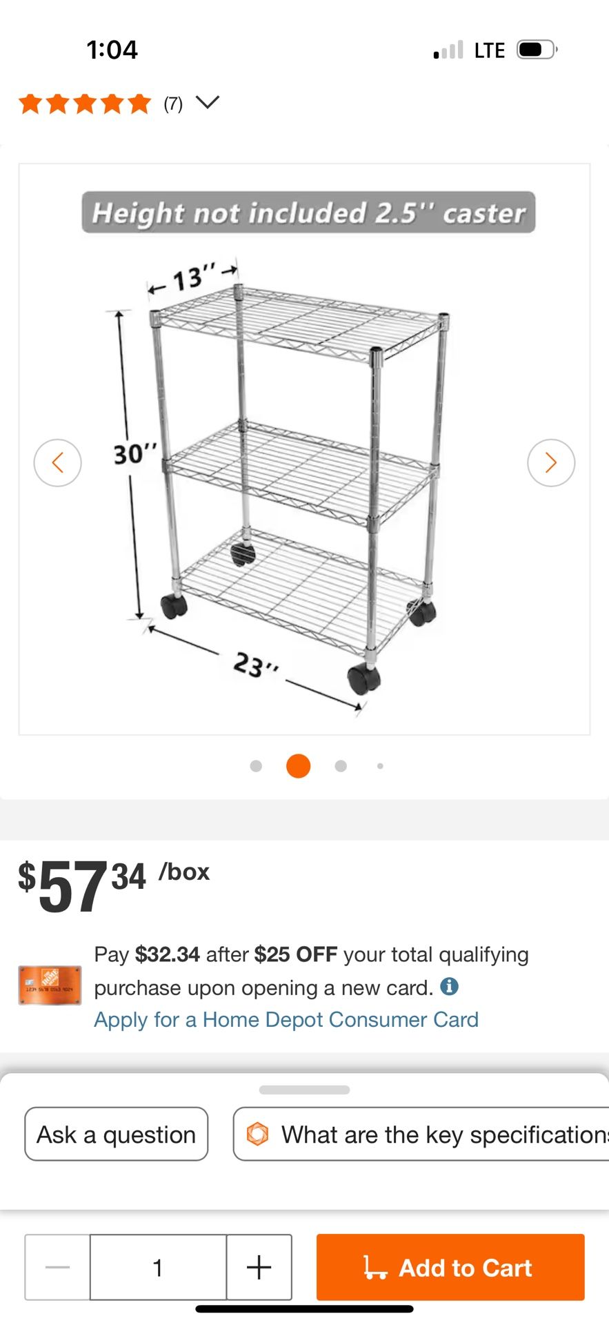 3 Shelf Shelving On Wheels