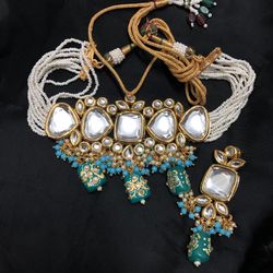 Kundan Meenakari Indian Bollywood Pakistani Jewellery Necklace Choker 