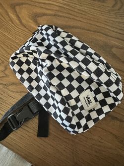 Vans Checkerboard Waist Bag Black White Fanny Pack Crossbody Hip Pack