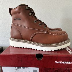 Brand New Wolverine Work Boots For Men. Size 7.5.Steel Toe