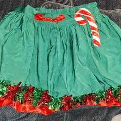 Used Christmas Embellished Skirt