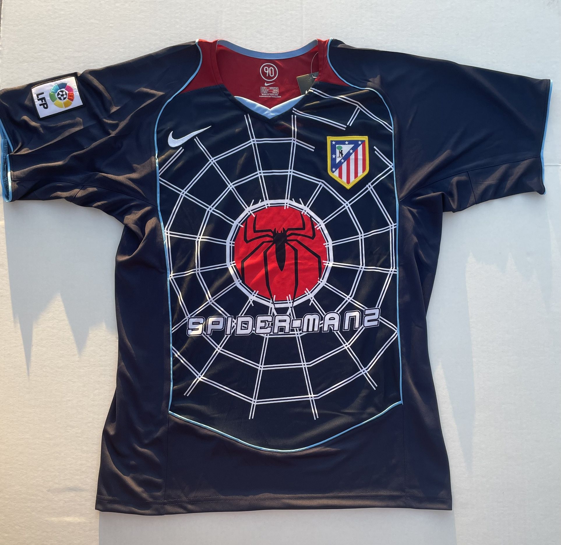 BNWT**/F. Torres #9/ Atletico Madrid Spiderman 2 Jersey (Kit) 04/05/ Men’s L