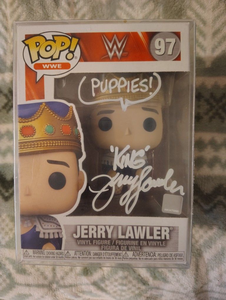 Jerry Lawler Signed Funko Pop