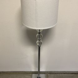 Silver Glam Floor Lamps With Shade