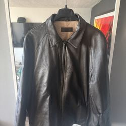 Alfani Genuine Leather Mens Jacket XXL 