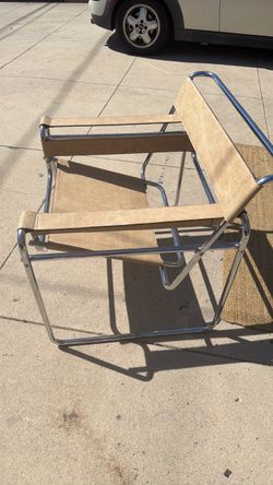 Taupe color with new leather  wassily  chair