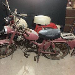 Vintage 1965 & 1966 Hummer Harley Davidson Motorcycle Bikes Restoration Project 
