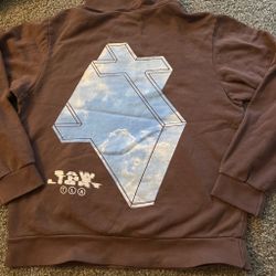 Brown Graphic Crewneck Sweatshirt