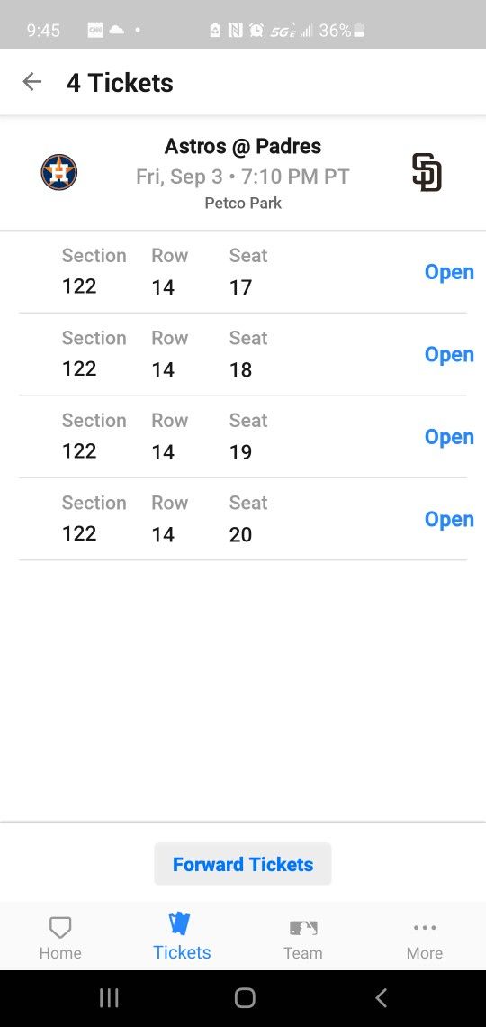 Padre Tickets