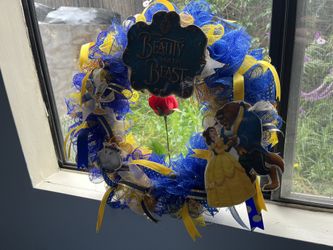 Disney Beauty And The Beast Wreath 