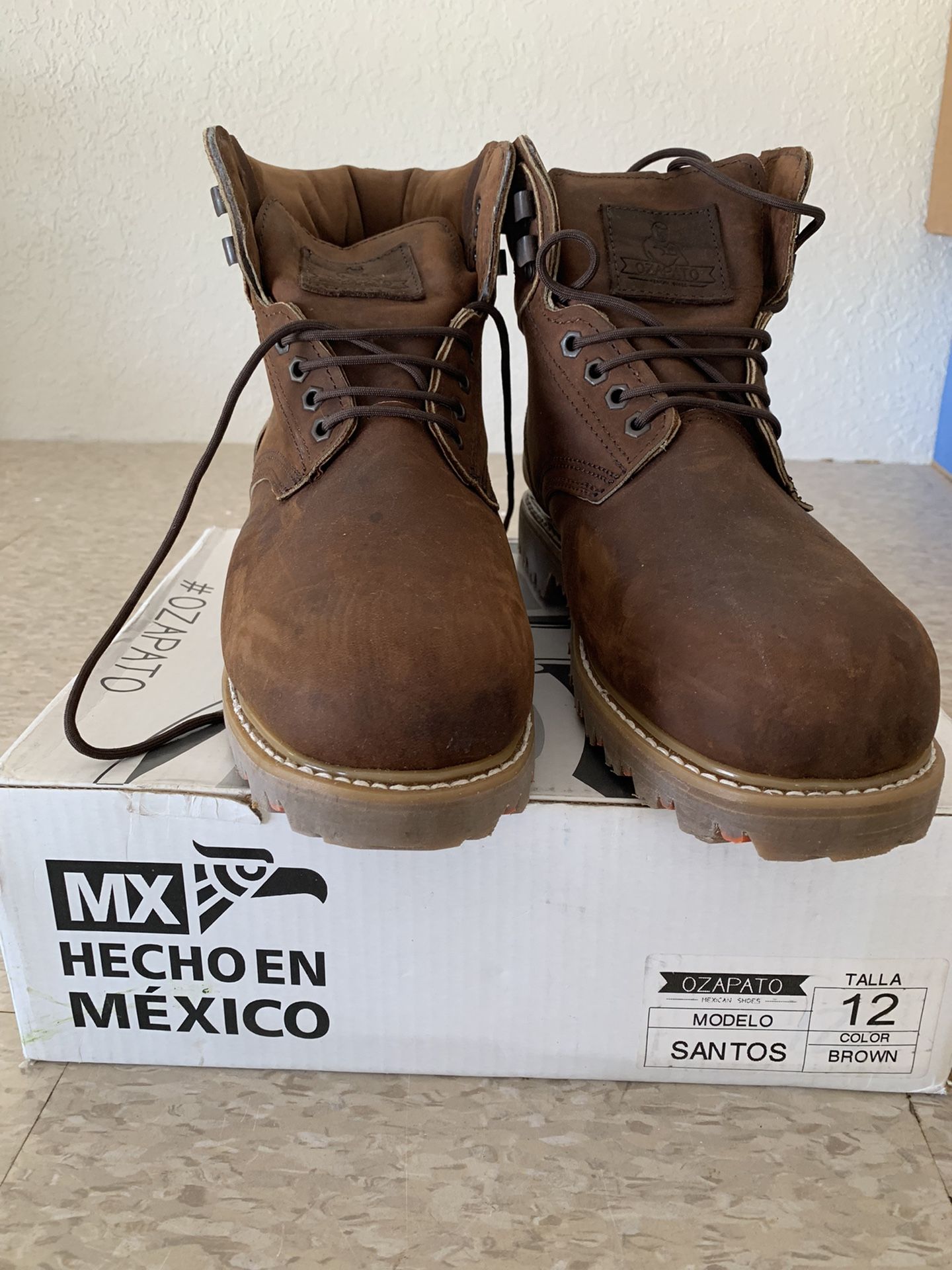 Boot Shoes Ozapato 12US Brown New