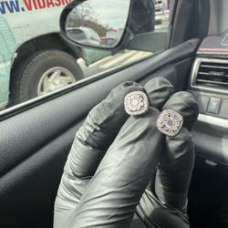 Square Silver Moisinite Ice Cubes