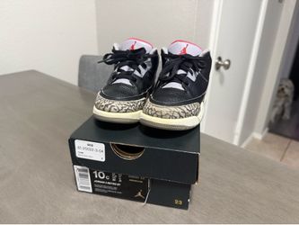Jordan Retro 3 “Black Cement” 10C