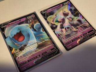 Wobbuffet V And GALARIAN Rapidash POKEMON Cards