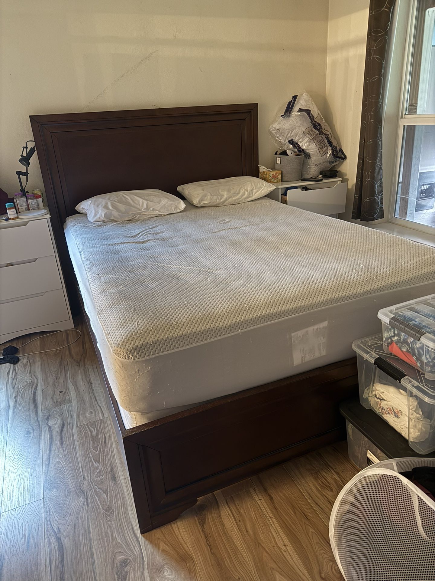 Queen Bed Frame Solid Wood