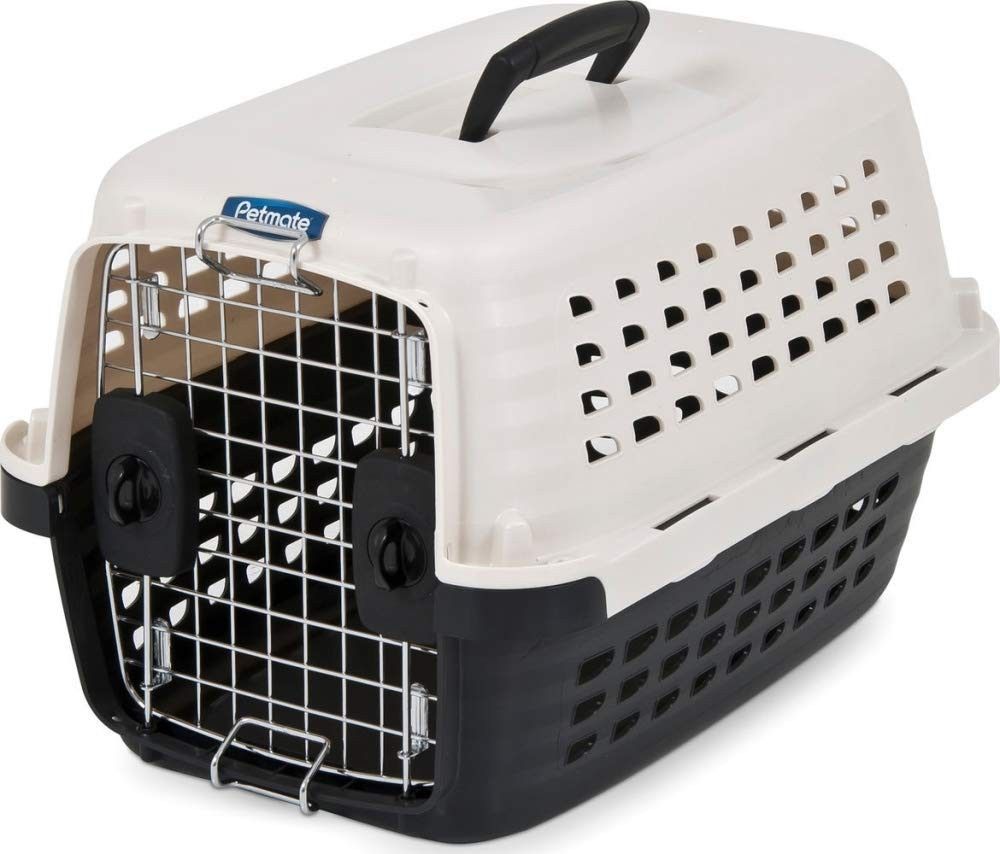 Pet mate small cat or dog carrier/ kennel with cushion